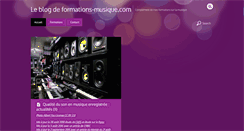 Desktop Screenshot of blog.formations-musique.com