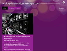 Tablet Screenshot of blog.formations-musique.com